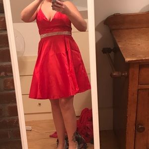 Red dress from saved by the dress